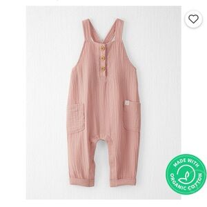 Two organic cotton overalls